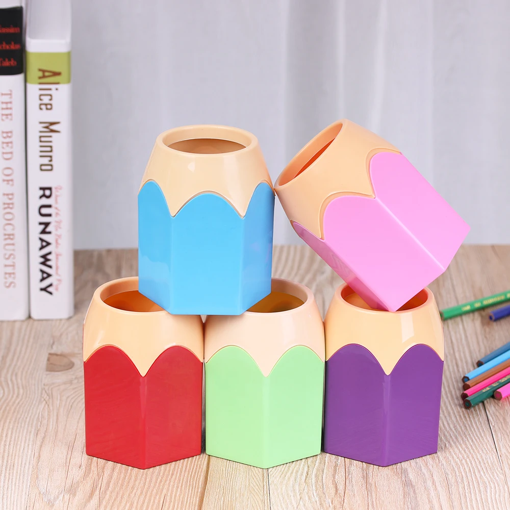 New 1pc Mini Pencil Pot Holder Pen Storage Vase Stationery Gift Cup Makeup Brush Container Box Organization Pen Vase
New 1pc Mini Pencil Pot Holder Pen Storage Vase Stationery Gift Cup Makeup Brush Container Box Organization Pen Vase