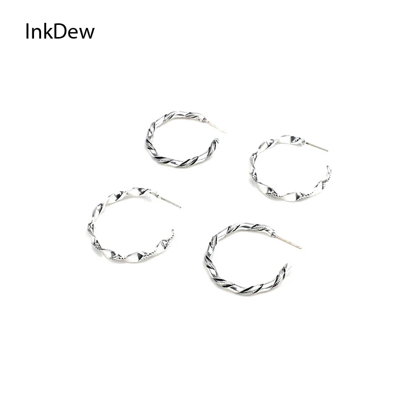 GWACC Silver Black Color Round Hoop Earrings For Women Big Circle Loop Hoop Earring Twisted Geometric Earrings Metal Jewelry
GWACC Silver Black Color Round Hoop Earrings For Women Big Circle Loop Hoop Earring Twisted Geometric Earrings Metal Jewelry