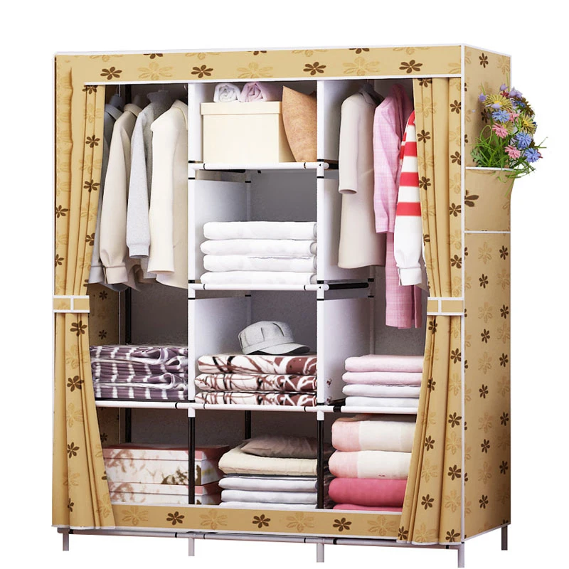 Oxford Cloth Wardrobe Simple Folding Wardrobe Combination Steel Reinforcement Large Wardrobe Full Dust Protection
Oxford Cloth Wardrobe Simple Folding Wardrobe Combination Steel Reinforcement Large Wardrobe Full Dust Protection