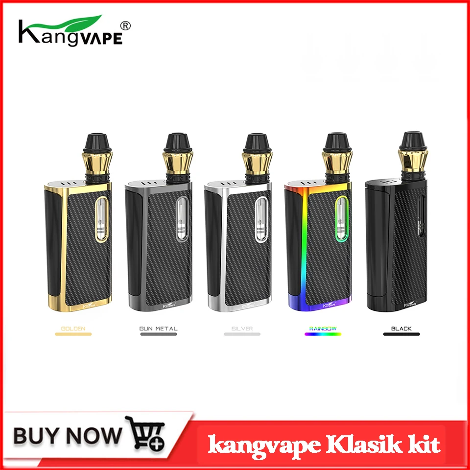 Original Kangvape Klasik kit Starter Vape Kit Built in Battery 650 mAh with CBD Cartridge 510 thread Mod E Cigarette Vape Kit
Original Kangvape Klasik kit Starter Vape Kit Built in Battery 650 mAh with CBD Cartridge 510 thread Mod E Cigarette Vape Kit