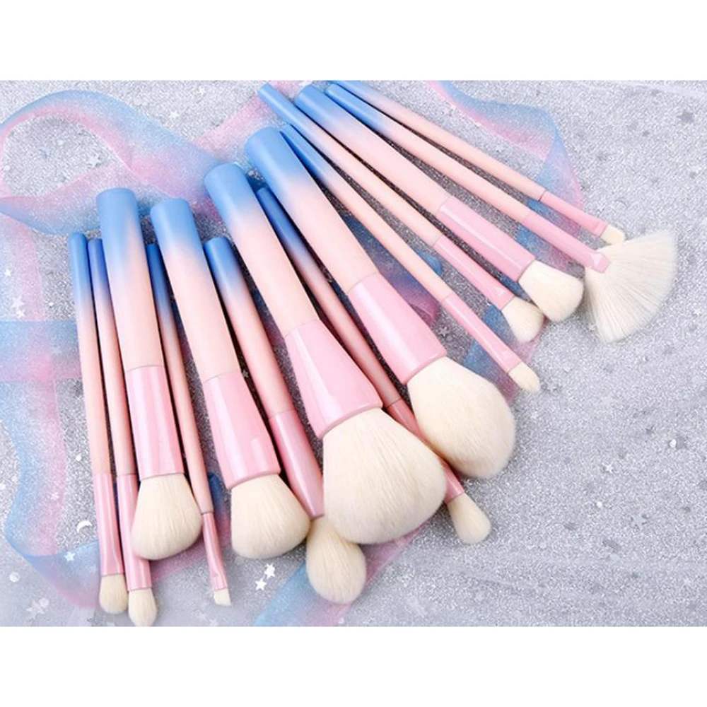 14PCS VDL Makeup Brushes Set Eye Shadow Blending Brushes 2 Colors with Bag Imitation Wool Gradient Handle Beauty Tool Set 2019
14PCS VDL Makeup Brushes Set Eye Shadow Blending Brushes 2 Colors with Bag Imitation Wool Gradient Handle Beauty Tool Set 2019