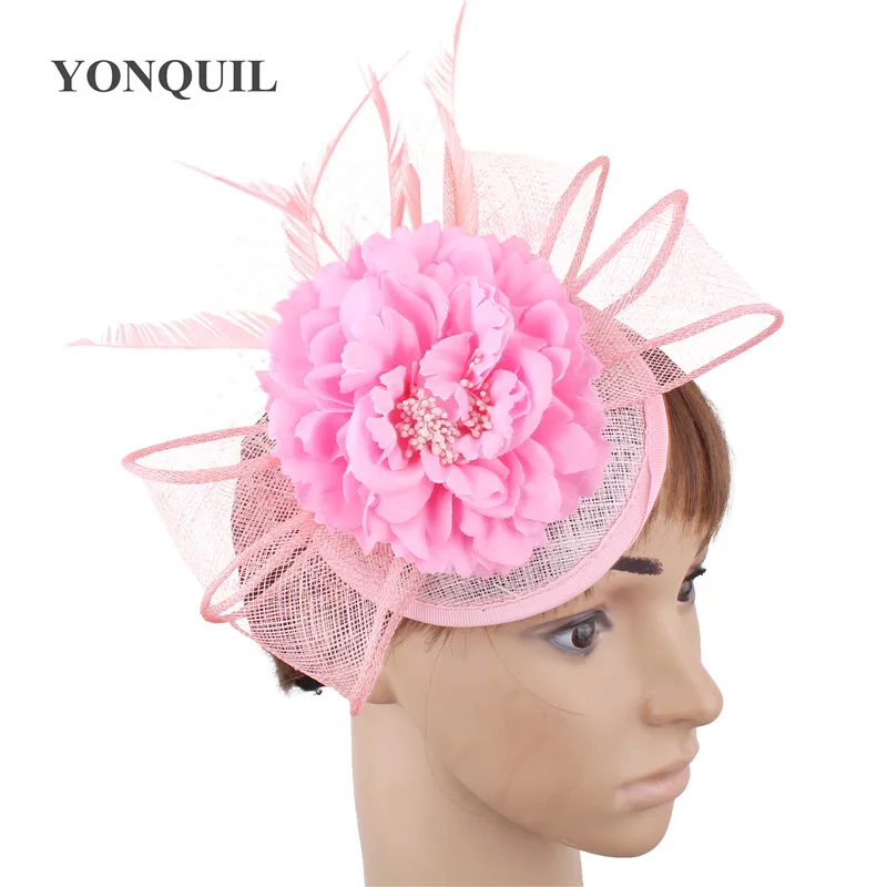 Women Fancy Feather chic pink Fascinator Hats gril silk flower Wedding Hats Fascinator Hair Accessories for elegant Bridal Woman
Women Fancy Feather chic pink Fascinator Hats gril silk flower Wedding Hats Fascinator Hair Accessories for elegant Bridal Woman