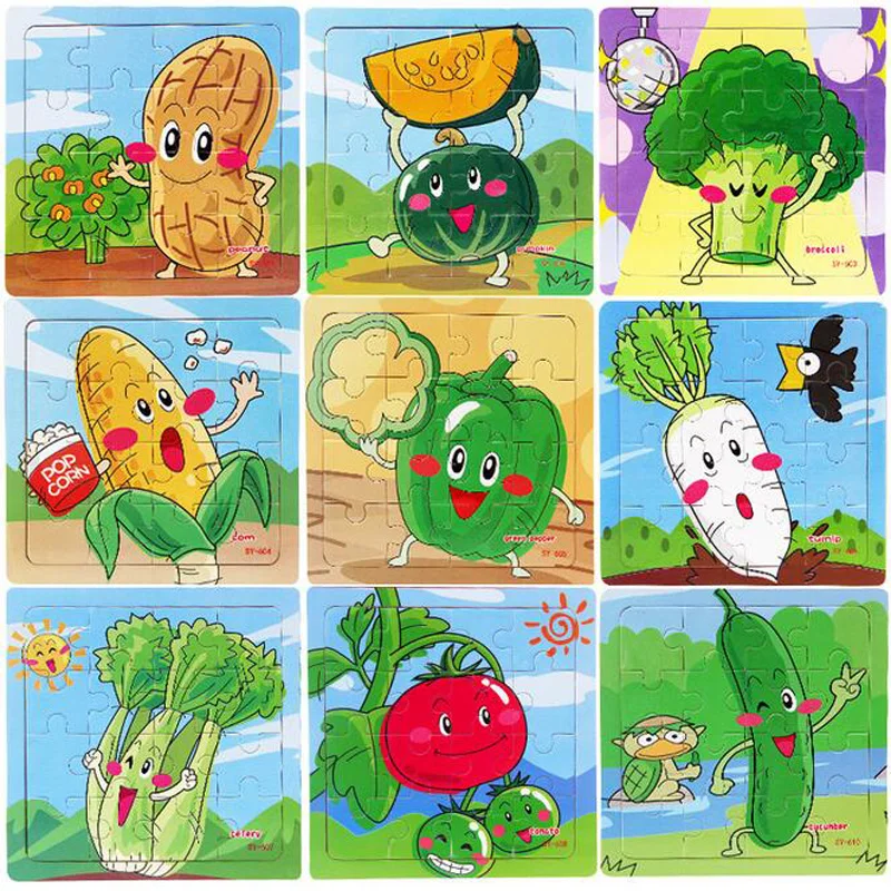 1 Pc Creative Children Cartoon Wooden Vegetable Puzzle Early Educational Toys for Kids Preschool Tools Funny Games Birthday Gift
1 Pc Creative Children Cartoon Wooden Vegetable Puzzle Early Educational Toys for Kids Preschool Tools Funny Games Birthday Gift
