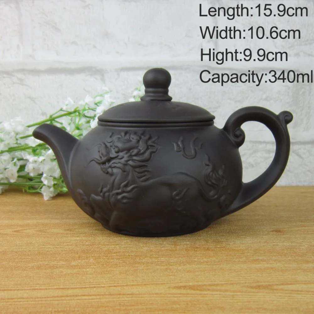 Authentic Yixing 340ml teapot tea set kettle,kung fu teapot Chinese Dragon and Horse Purple Clay Pot Black and Red Tea Service
Authentic Yixing 340ml teapot tea set kettle,kung fu teapot Chinese Dragon and Horse Purple Clay Pot Black and Red Tea Service