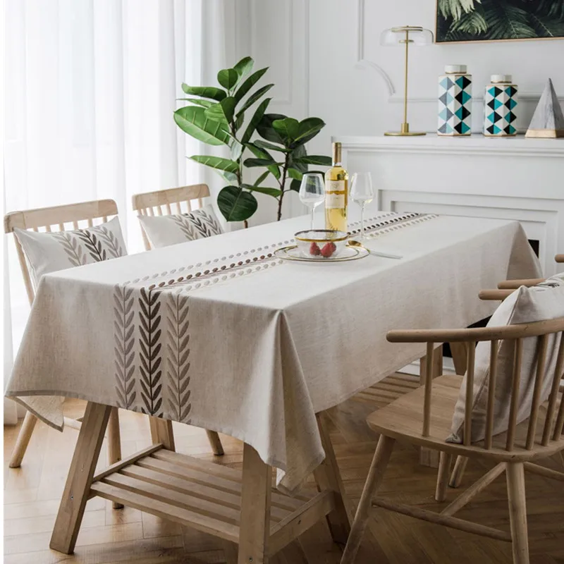 Thick Top Quality Linen Imitation Tablecloth With Embroider Table Flag Square Rectangle Polyester Dining Coffee Bar Table Cover
Thick Top Quality Linen Imitation Tablecloth With Embroider Table Flag Square Rectangle Polyester Dining Coffee Bar Table Cover