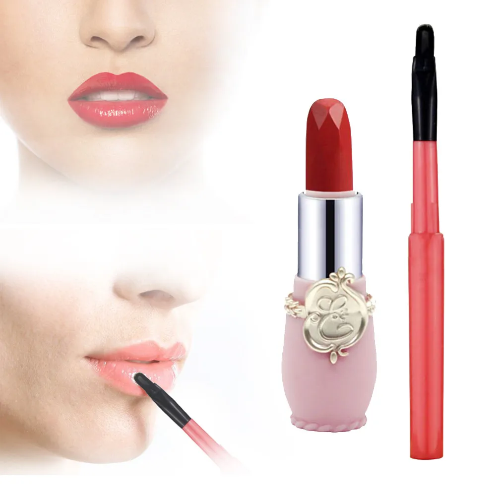 Lipstick Women's Professional Not Easy Non-marking Moisturizer Stick Long Lasting Charming Lady Lipstick+Lip Brush Sets 19L0517
Lipstick Women's Professional Not Easy Non-marking Moisturizer Stick Long Lasting Charming Lady Lipstick+Lip Brush Sets 19L0517