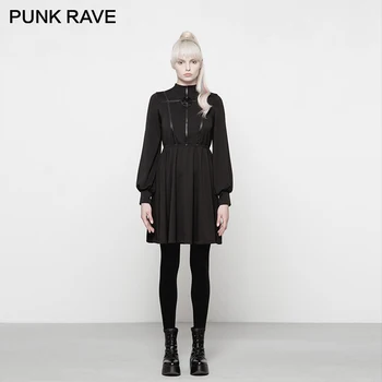 PUNK RAVE Girls High-collar Bubble Pentagram Metal Decoration Clothing Sleeve Soft Knit Fabric Thick Magic Academy Wind Dress
PUNK RAVE Girls High-collar Bubble Pentagram Metal Decoration Clothing Sleeve Soft Knit Fabric Thick Magic Academy Wind Dress