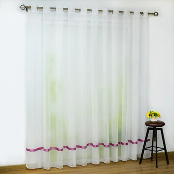 Sweet Ribbon Decorative Voile Curtain Large Size Transparent White Sheer Tulle Curtain Window Treatment 1PCS/Lot
Sweet Ribbon Decorative Voile Curtain Large Size Transparent White Sheer Tulle Curtain Window Treatment 1PCS/Lot