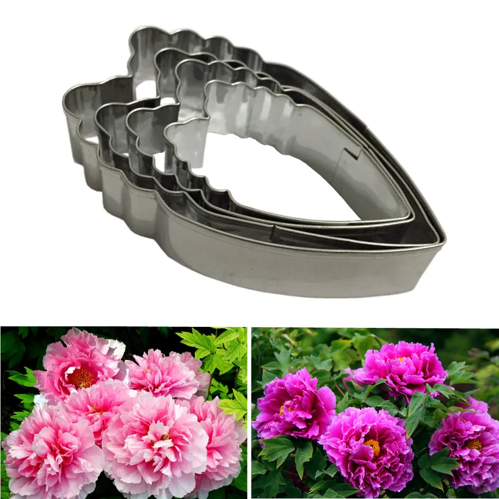 4pcs/set Fondant Cake Decoration Floral Petal Petals Cutter Flower Mold Peony Stainless Steel Cake Decorating Tools
4pcs/set Fondant Cake Decoration Floral Petal Petals Cutter Flower Mold Peony Stainless Steel Cake Decorating Tools