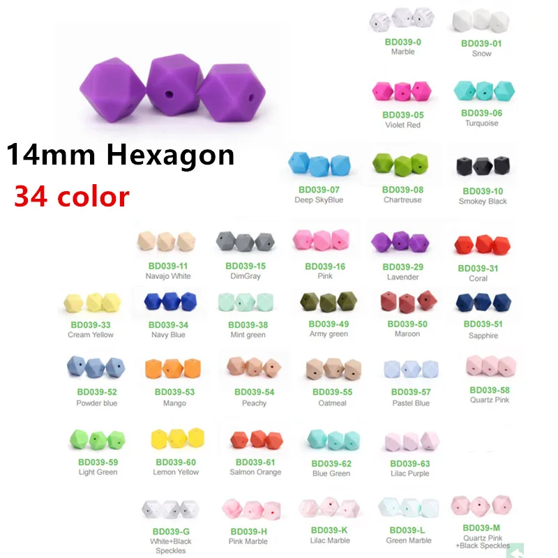 14mm hexagon color new