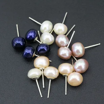 4 Colors Real Natural Freshwater Pearl 8mm Sterling Silver 925 Stud Earring pearls Studs Earrings For Women Jewelry Gifts B3432
4 Colors Real Natural Freshwater Pearl 8mm Sterling Silver 925 Stud Earring pearls Studs Earrings For Women Jewelry Gifts B3432