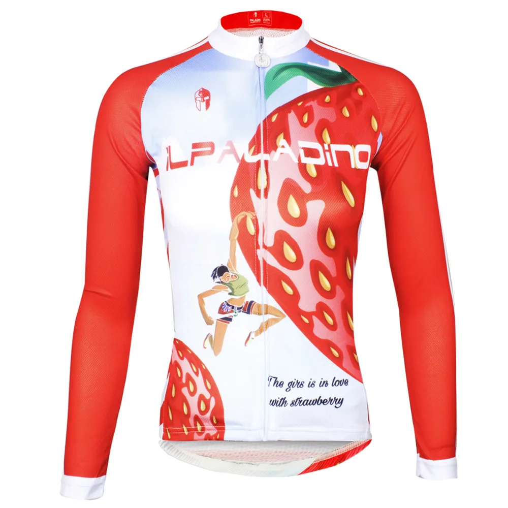 Strawberry Pattern Red Long Sleeve Bicycle Jersey For Women Full Zipper Cycling Clothes Quick Dry Ciclismo Ropa Size XS To 6XL
Strawberry Pattern Red Long Sleeve Bicycle Jersey For Women Full Zipper Cycling Clothes Quick Dry Ciclismo Ropa Size XS To 6XL
