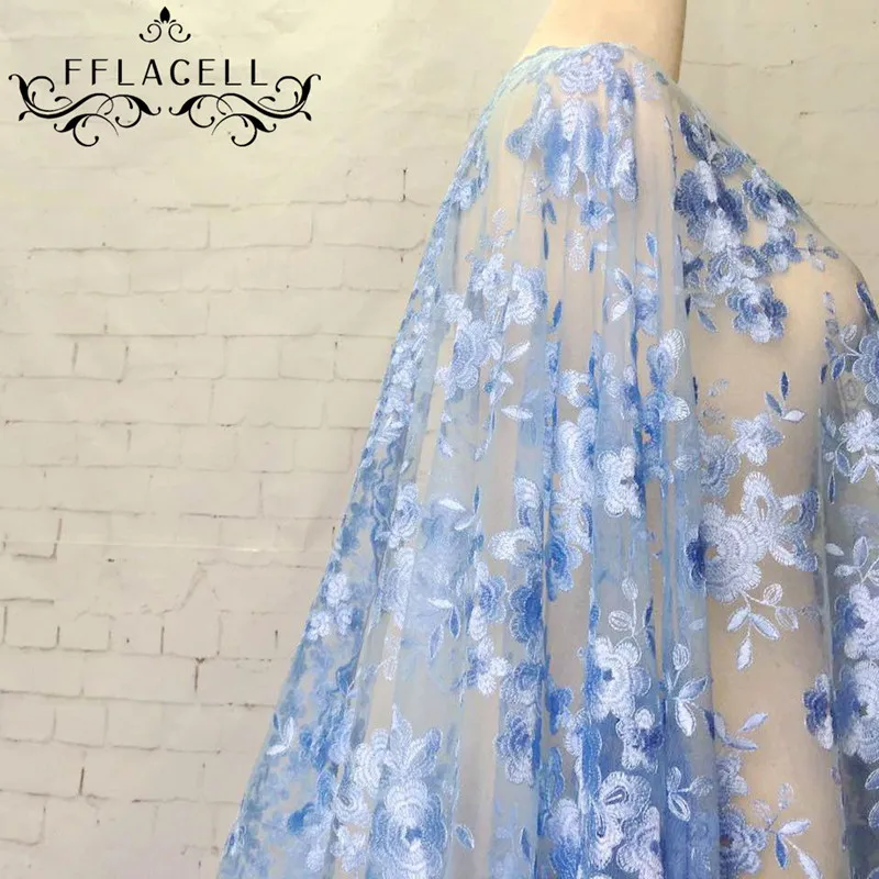 FFLACELL 1Yard African Tulle Laces Fabric Mesh Flower Embroidery Laces For Dress Diy Fabric wide 130cm
FFLACELL 1Yard African Tulle Laces Fabric Mesh Flower Embroidery Laces For Dress Diy Fabric wide 130cm