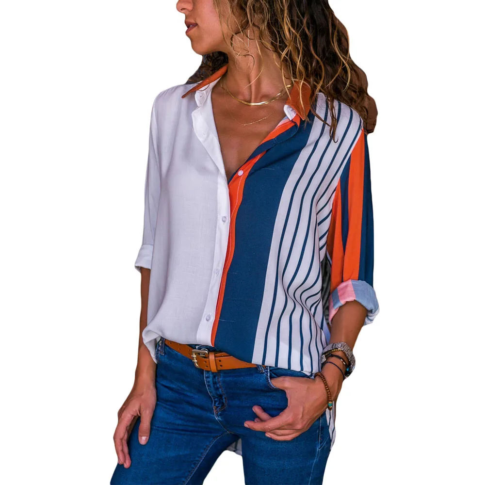 Orange-Indigo-Striped-Long-Sleeve-Button-Down-Shirt-LC251153-14-1