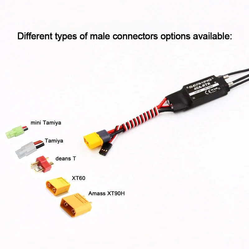 FATJAY Seaking 40A waterproof ESC Dual Way Water-cooled 2-3S Speed Controller with 3.5mm Plug for DIY RC Boats
FATJAY Seaking 40A waterproof ESC Dual Way Water-cooled 2-3S Speed Controller with 3.5mm Plug for DIY RC Boats