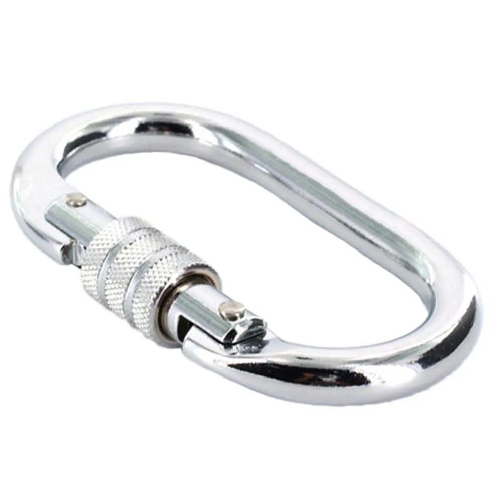 Hot Sale Carbon Steel Climbing Carabiner Screw Lock Hiking Rope Hook Clip For 25KN Safe And Stable Suitable for rock climbing
Hot Sale Carbon Steel Climbing Carabiner Screw Lock Hiking Rope Hook Clip For 25KN Safe And Stable Suitable for rock climbing