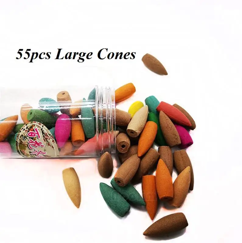About 55Pcs/box Lengthen Natural Incense Cones Smoke Backflow Incense Cones Home Tea House Fragrance Purifying Air Indoor Use
About 55Pcs/box Lengthen Natural Incense Cones Smoke Backflow Incense Cones Home Tea House Fragrance Purifying Air Indoor Use