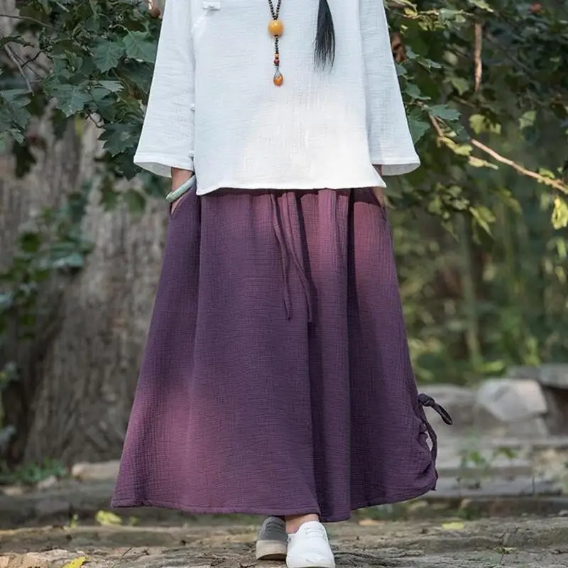 Autumn 2019 Summer Midi Skirt Elastic Waist Casual Solid Color Female Vintage Skirts Plus Size S-4XL 5XL Cotton Linen Skirt Pink
Autumn 2019 Summer Midi Skirt Elastic Waist Casual Solid Color Female Vintage Skirts Plus Size S-4XL 5XL Cotton Linen Skirt Pink