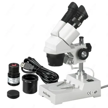 Stereo Microscope with Digital Camera--AmScope Supplies 20X & 40X Stereo Microscope with Digital Camera SE304-P-E
Stereo Microscope with Digital Camera--AmScope Supplies 20X & 40X Stereo Microscope with Digital Camera SE304-P-E