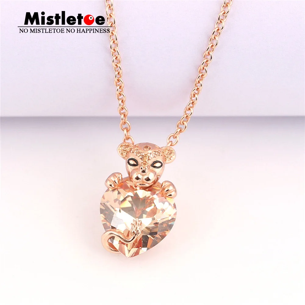 Mistletoe 925 Sterling Silver Have no name Leopard Necklace, Mistletoe Rose European Jewelry
Mistletoe 925 Sterling Silver Have no name Leopard Necklace, Mistletoe Rose European Jewelry