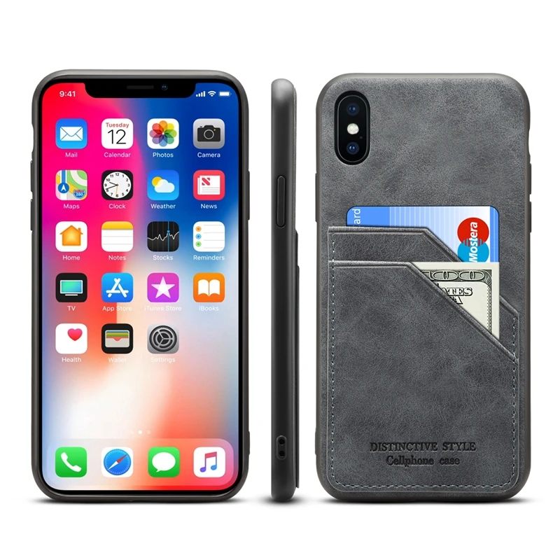 Slim Luxury PU Leather For iPhone XS MAX XR Case Back Cover Wallet Card Holder For iPhone 8 7 Plus iphone 7 8plus X Case Coque
Slim Luxury PU Leather For iPhone XS MAX XR Case Back Cover Wallet Card Holder For iPhone 8 7 Plus iphone 7 8plus X Case Coque