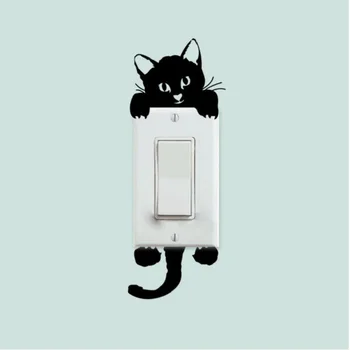 UBRUSH Wall Stickers Bedroom Switch Cat PVC 6*14 cM Removable Wall Sticker Home Decor Art Sticker Wall Poster For Switch
UBRUSH Wall Stickers Bedroom Switch Cat PVC 6*14 cM Removable Wall Sticker Home Decor Art Sticker Wall Poster For Switch