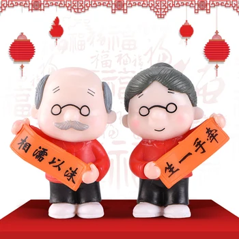 ZOCDOU 2 Pieces Couplets Grandma Grandpa Lucky Blessing Couple Ornament Small Statue Little Figurine Crafts Home Decoration
ZOCDOU 2 Pieces Couplets Grandma Grandpa Lucky Blessing Couple Ornament Small Statue Little Figurine Crafts Home Decoration