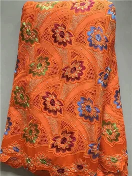 Fashion pattern orange African embroidery cotton lace fabric for wedding/party dress FYC23(5yards/lot)
Fashion pattern orange African embroidery cotton lace fabric for wedding/party dress FYC23(5yards/lot)