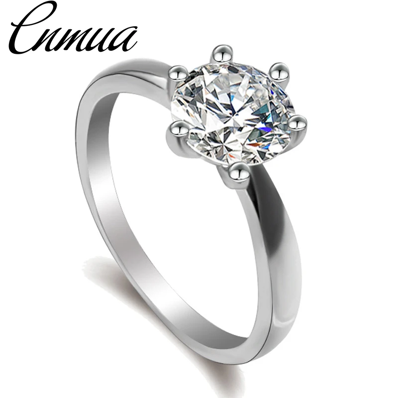 European and American luxury Classic Six Claw Zircon Wedding Rings for women Jewelry silver color Engagement rings female
European and American luxury Classic Six Claw Zircon Wedding Rings for women Jewelry silver color Engagement rings female