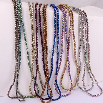 5 Strands Zyunz Handmade Hematite necklaces Hematite chain beads electroplated mix color faceted hematite beaded chain necklace
5 Strands Zyunz Handmade Hematite necklaces Hematite chain beads electroplated mix color faceted hematite beaded chain necklace