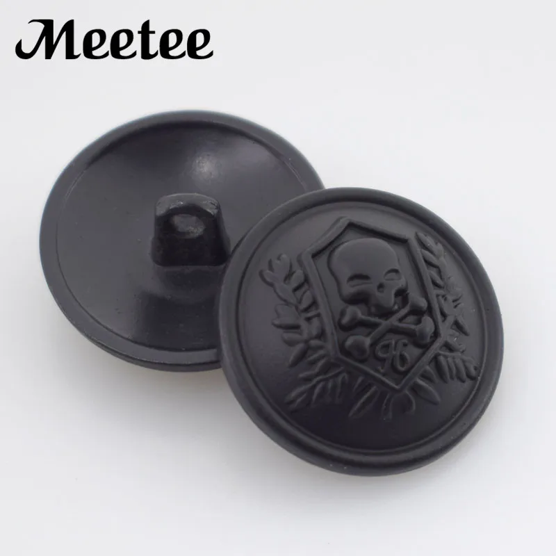 10Pcs High-grade Skull Shank Buttons Antisilver Black Men Coat Button Fashion Metal Buttons Sewing Accessories DIY Craft D3-1
10Pcs High-grade Skull Shank Buttons Antisilver Black Men Coat Button Fashion Metal Buttons Sewing Accessories DIY Craft D3-1