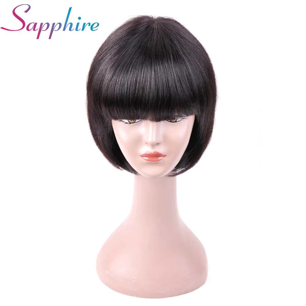Sapphire Short Bob Wig Human Hair Wigs Brazilian Straight Short Human Hair Wigs Non-Remy With Baby Hair Adjustable Cap for Women
Sapphire Short Bob Wig Human Hair Wigs Brazilian Straight Short Human Hair Wigs Non-Remy With Baby Hair Adjustable Cap for Women