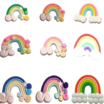 12-5pcs Polymer Clay Rainbow Craft Cabochons Flatback Scrapbooking Embellishment Figurines&Miniatures For Home Decor Accessories
12-5pcs Polymer Clay Rainbow Craft Cabochons Flatback Scrapbooking Embellishment Figurines&Miniatures For Home Decor Accessories