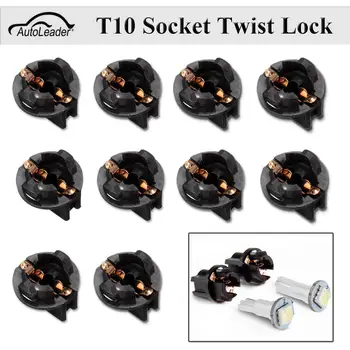10pcs T10 Car Light Socket Twist Lock Wedge Instrument Panel Dash Light Bulb Base 192 168
10pcs T10 Car Light Socket Twist Lock Wedge Instrument Panel Dash Light Bulb Base 192 168