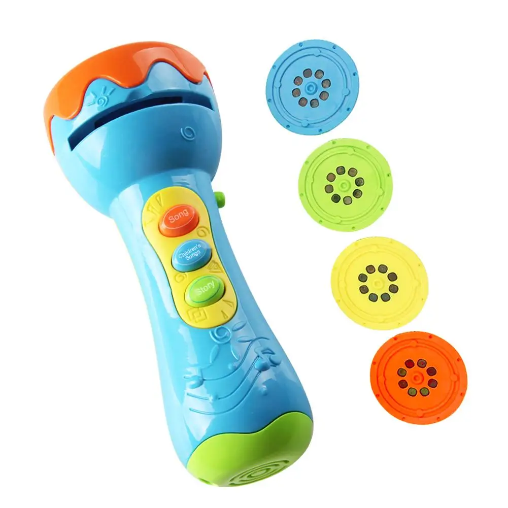 Children Classic Story Projector Toys Music Sound Light Projection Flashlight Luminous Toys For Kids Baby Early Educational
Children Classic Story Projector Toys Music Sound Light Projection Flashlight Luminous Toys For Kids Baby Early Educational