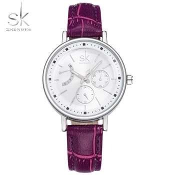 SK Fashion Brand Women Dress Quartz Watches Simple Noble Purple Wrist Watches Leather Watchband Shock Resistant Saat New Stayle
SK Fashion Brand Women Dress Quartz Watches Simple Noble Purple Wrist Watches Leather Watchband Shock Resistant Saat New Stayle
