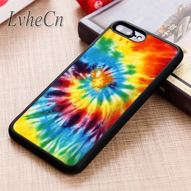 LvheCn Tie Dye Spiral phone Case cover For iPhone 5 6 6s 7 8 plus X XR XS max 11 12 Pro Samsung Galaxy S7 edge S8 S9 S10 | Мобильные