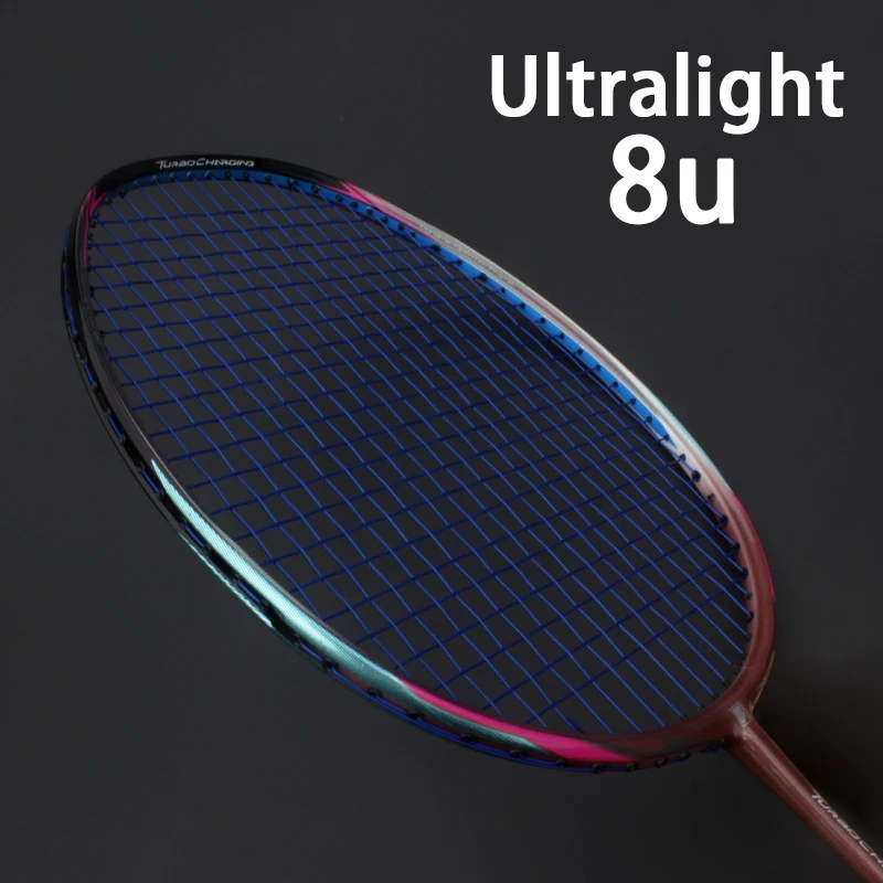 

Professional Ultralight 8U 65g Carbon Fiber Badminton Racket String Bags Raquette Sport Light Rackets Z Speed Force Padel