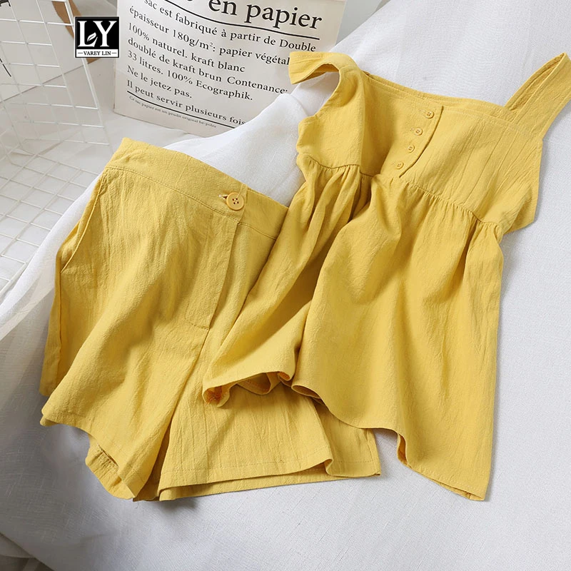 Ly Varey Lin Women Summer Cotton Linen Suit Set Casual Single Breasted Tops And High Waist Loose Shorts Female 2 Piece Set
Ly Varey Lin Women Summer Cotton Linen Suit Set Casual Single Breasted Tops And High Waist Loose Shorts Female 2 Piece Set