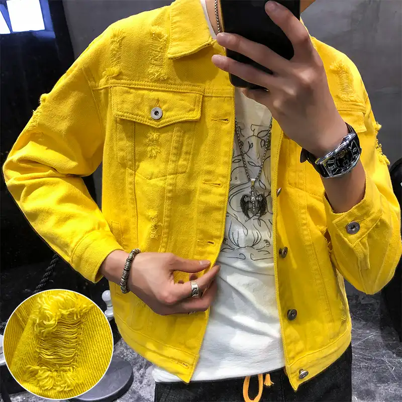 yellow jacket jeans