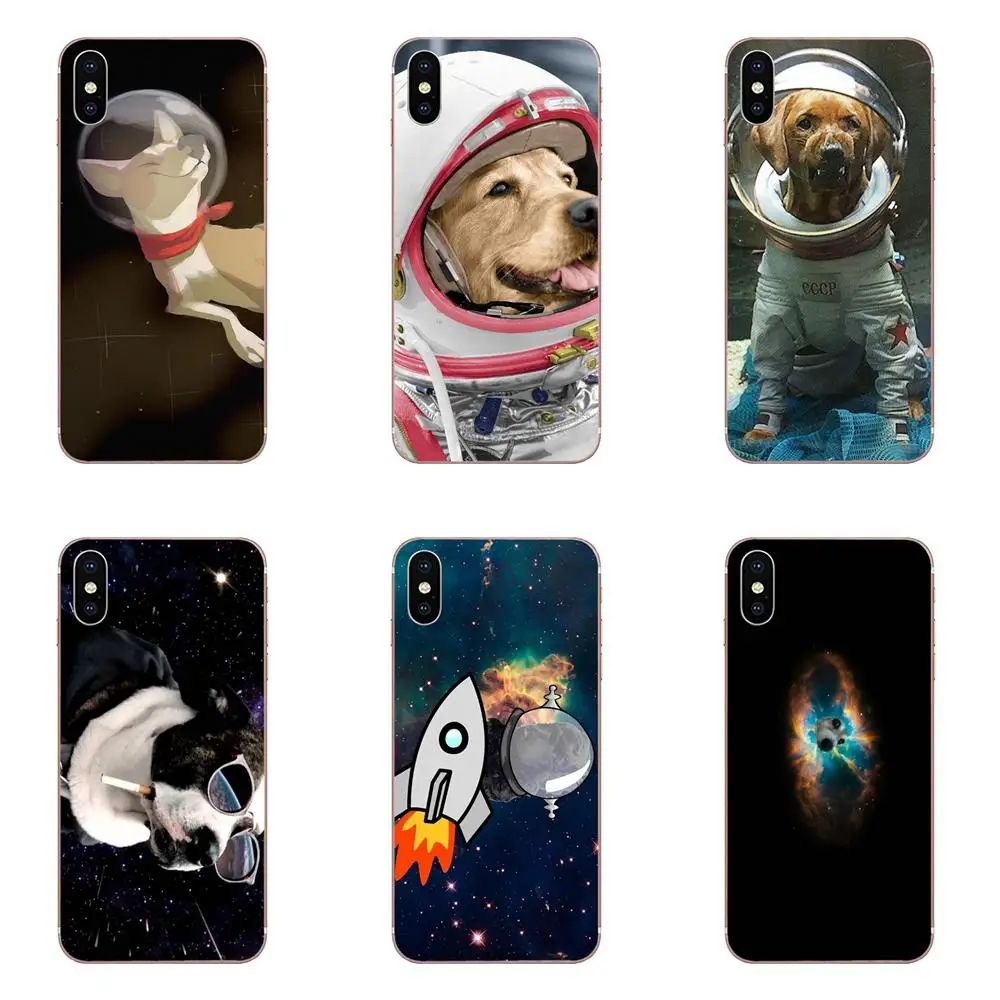 For Xiaomi Redmi Note 2 3 3S 4 4A 4X 5 5A 6 6A Pro Plus Top Detailed Popular TPU Transparent Space Dachshund Dog | Мобильные