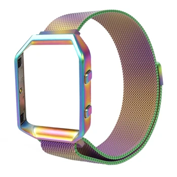 Adjustable Colorful 404 Stainless Steel Strap Wrist Watch Band With Metal Frame Magnetic Wrist for Fitbit Blaze Smart Watch
Adjustable Colorful 404 Stainless Steel Strap Wrist Watch Band With Metal Frame Magnetic Wrist for Fitbit Blaze Smart Watch