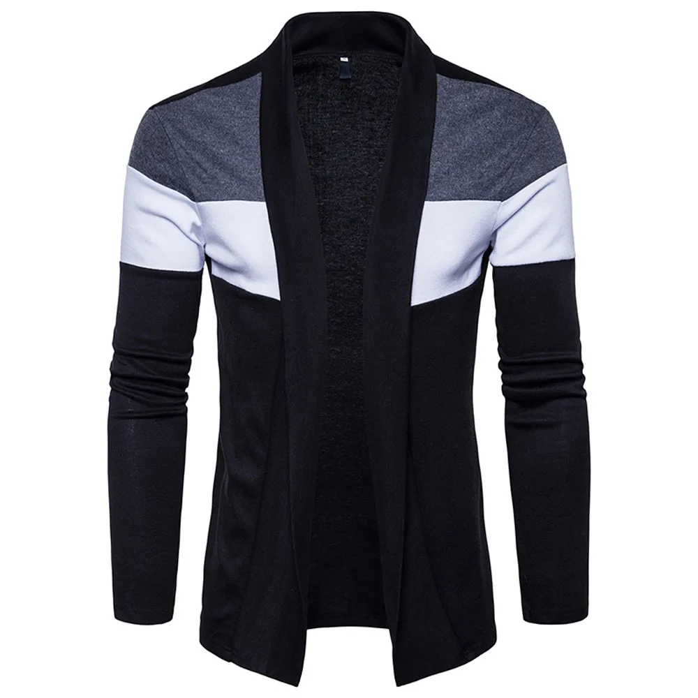 2018 Mens Slim Fit Hooded knit Sweater Fashion Patchwork Trench Coat Jacket Men's hooded cardigan jacket sweater
2018 Mens Slim Fit Hooded knit Sweater Fashion Patchwork Trench Coat Jacket Men's hooded cardigan jacket sweater