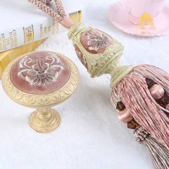 4 PCS/set 2 Holdbacks + 2 tieback luxury French embroidery curtain Holdbacks tie tape boutique creative wall hook tieback N095
4 PCS/set 2 Holdbacks + 2 tieback luxury French embroidery curtain Holdbacks tie tape boutique creative wall hook tieback N095
