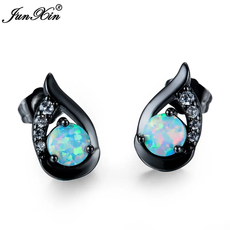 JUNXIN Small Wing Zircon Stud Earrings Women White Fire Opal Double Earrings Rose Gold/Black Gold/Silver Filled Jewelry
JUNXIN Small Wing Zircon Stud Earrings Women White Fire Opal Double Earrings Rose Gold/Black Gold/Silver Filled Jewelry