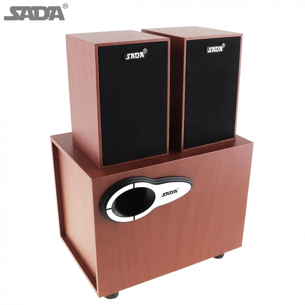 SADA D-200G Portable Mini Wooden Subwoofer Combination Computer Speaker with 3.5mm Audio Plug and USB 2.1 Power Wired
SADA D-200G Portable Mini Wooden Subwoofer Combination Computer Speaker with 3.5mm Audio Plug and USB 2.1 Power Wired
