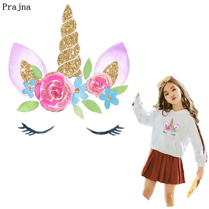Prajna Unicorn Patches Iron On Transfer Fashion Girl Heat Transfer Vinyl Thermal Stickers On Clothes Applique Kids T-shirts DIY
Prajna Unicorn Patches Iron On Transfer Fashion Girl Heat Transfer Vinyl Thermal Stickers On Clothes Applique Kids T-shirts DIY