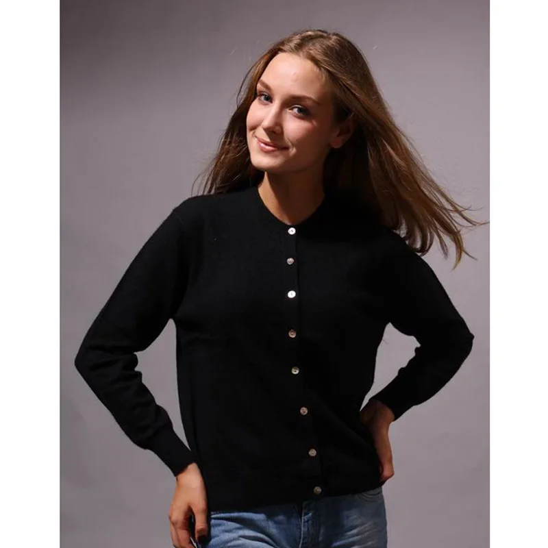 100 Cashmere Sweater Women O-Neck Black Cardigan Natural Fabric Soft Warm High Quality Clearance Sale Free Shipping
100 Cashmere Sweater Women O-Neck Black Cardigan Natural Fabric Soft Warm High Quality Clearance Sale Free Shipping