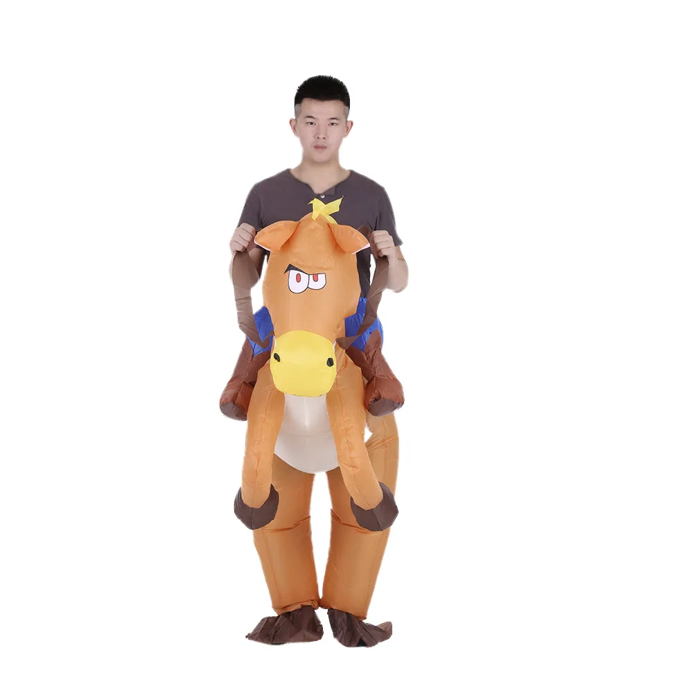 Funny Cowboy Rider on Horse Inflatable Costume Party Deco Outfit Adult Halloween Carnival Party Blow Up Inflatable Costume Suit
Funny Cowboy Rider on Horse Inflatable Costume Party Deco Outfit Adult Halloween Carnival Party Blow Up Inflatable Costume Suit