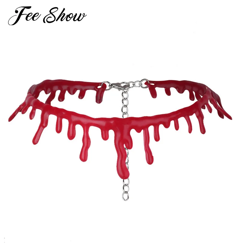 Halloween Decoration Blood Drip Choker Necklace Cosplay Party Joke Gifts Red Novelty Accessories Props for Woman Fashion Jewelry
Halloween Decoration Blood Drip Choker Necklace Cosplay Party Joke Gifts Red Novelty Accessories Props for Woman Fashion Jewelry